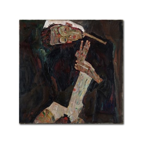 Trademark Fine Art Egon Schiele 'The Lyricist' Canvas Art, 35x35 AA00301-C3535GG